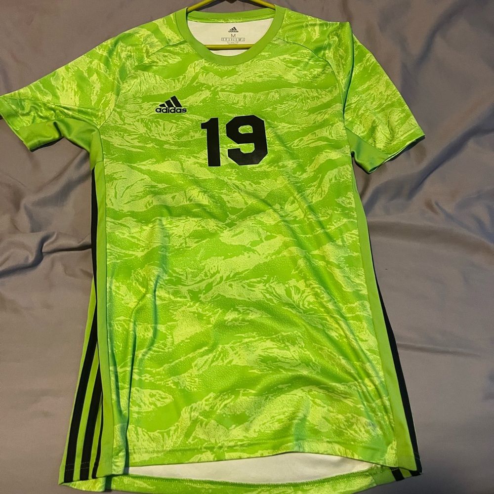 Adidas Adipro 19 Men’s Short Sleeve Goalkeeper Jersey Size Medium